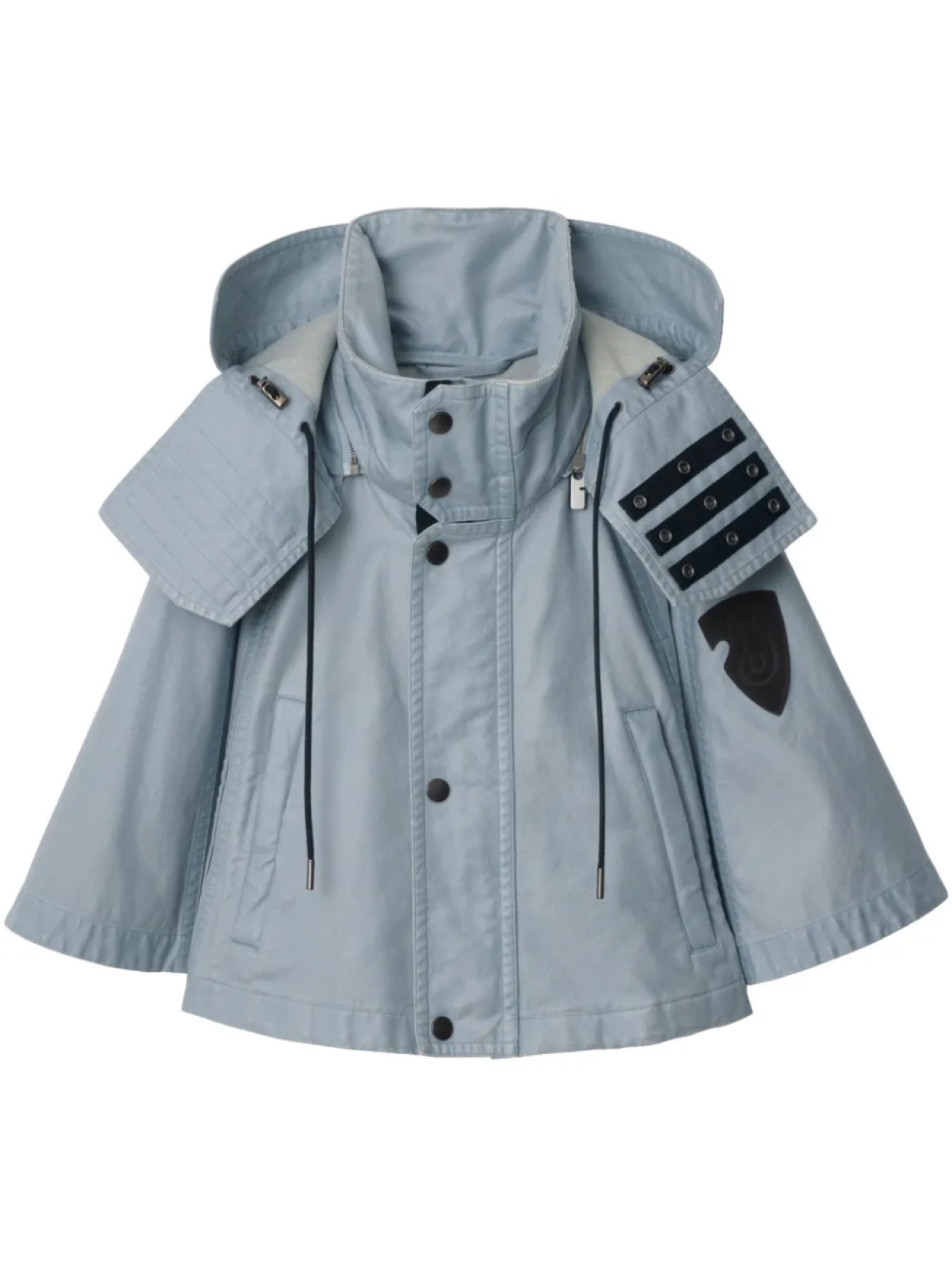 

Кейп с капюшоном Burberry, синий