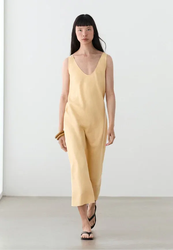 Платье повседневное Massimo Dutti, светло-желтый