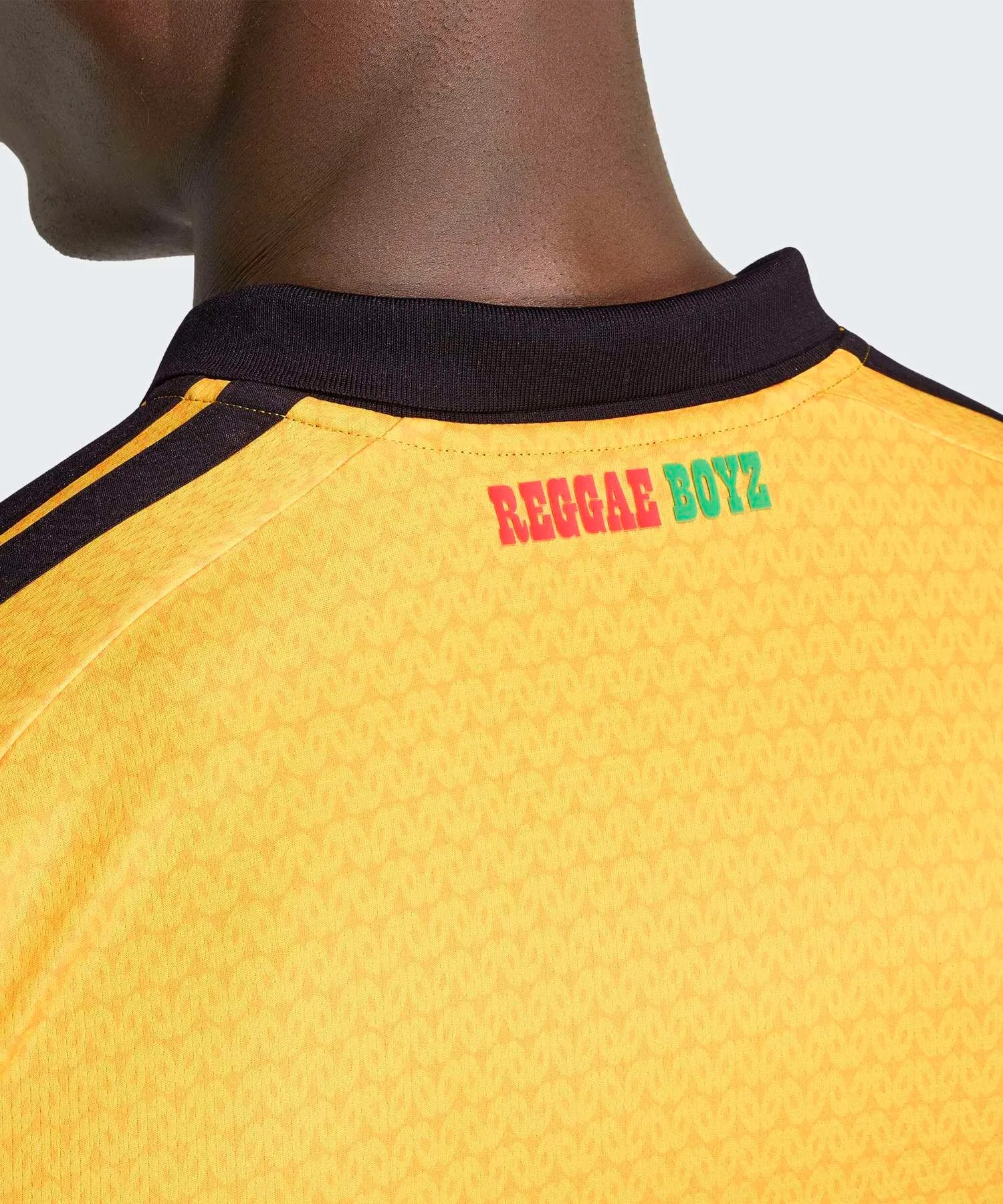 Мужская футболка Adidas Jamaica 26 × Bob Marley домашняя, жёлтая — фото 4