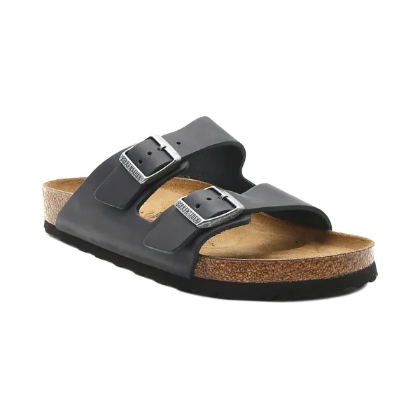 

Кожаные бостонские тапочки Birkenstock, черный