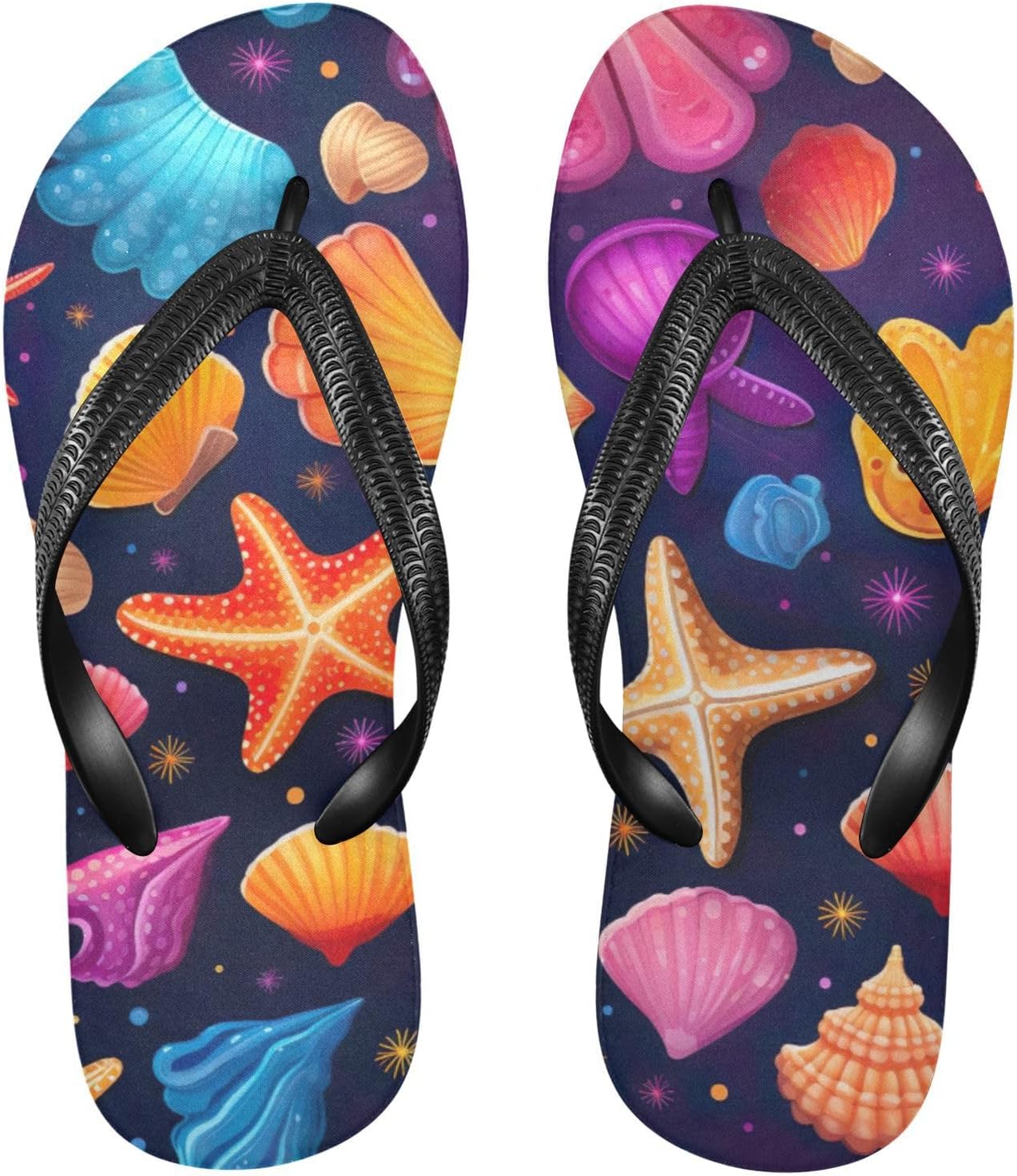 

Пляжные летние сандалии Seashell Starfish для женщин и мужчин, шлепанцы для душа Kfbe