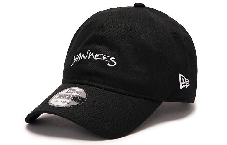 

New Era Хлопковая бейсболка унисекс черная