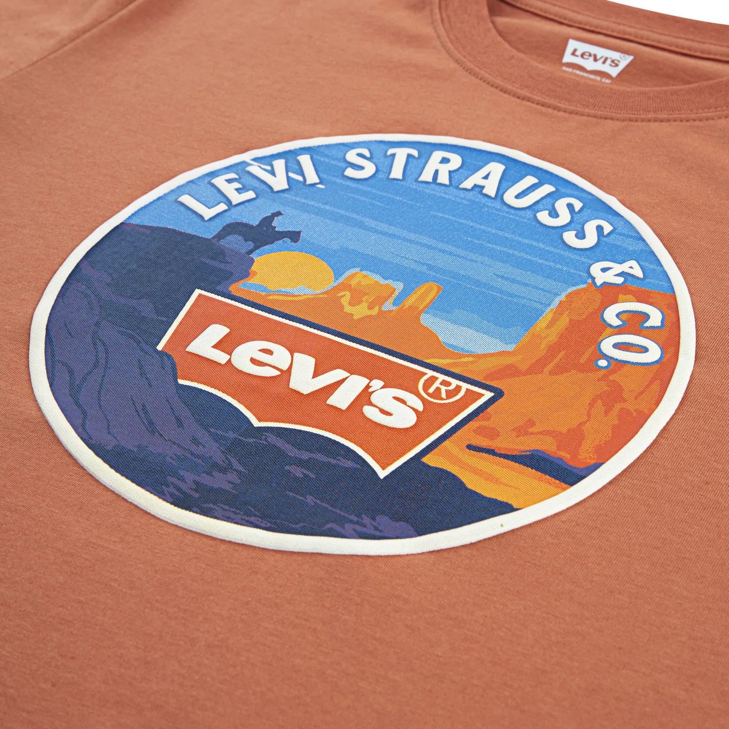 Футболка Levi'S Kids, Dark Orange — фото 4