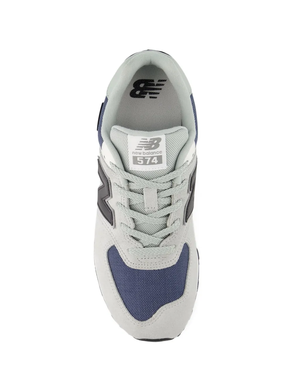 Кроссовки 574 на шнуровке с логотипом New Balance Kids, серый — фото 2