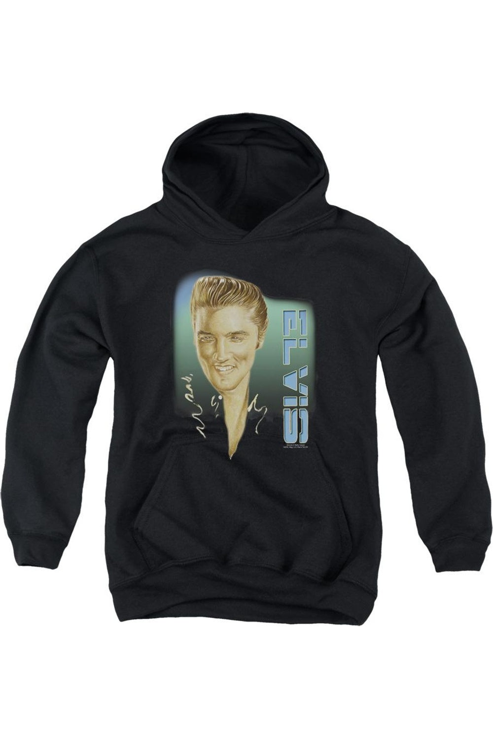 

Элвис Пресли Элвис 56 худи для молодежи Gildan, черный