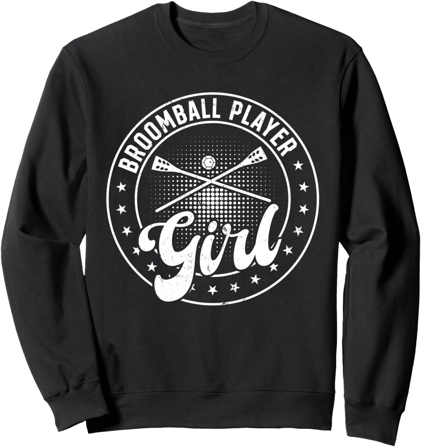 

Толстовка для девочек Broomball Sport Broomball Player Broomball Girls, черный