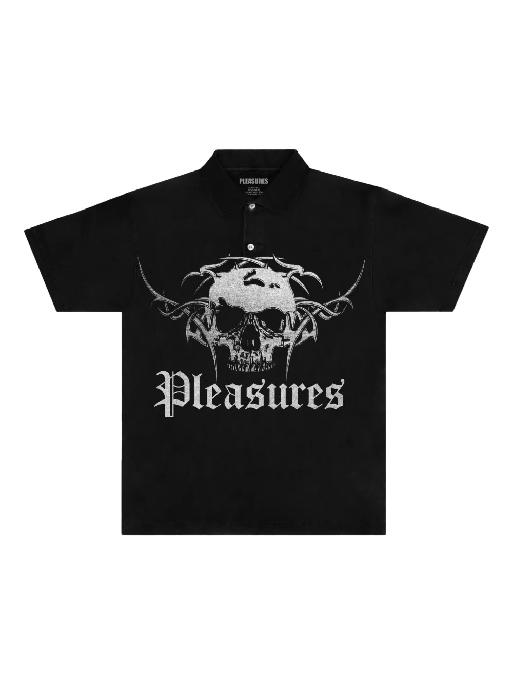 

Рубашка поло с графичным принтом Pleasures, черный