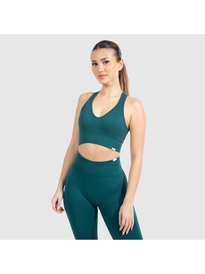 

SMILODOX Спортивный бюстгальтер Amaze Pro темно-зеленого цвета