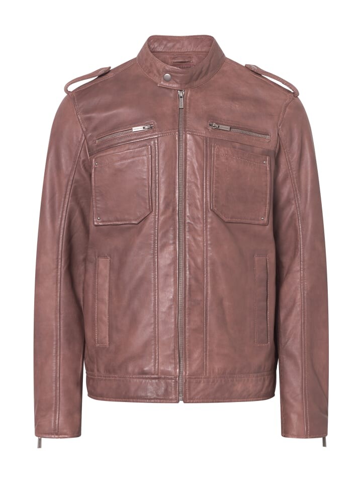 

Кожаная куртка Bolongaro Trevor Lederjacke FABIO RACER, цвет Cappuccino