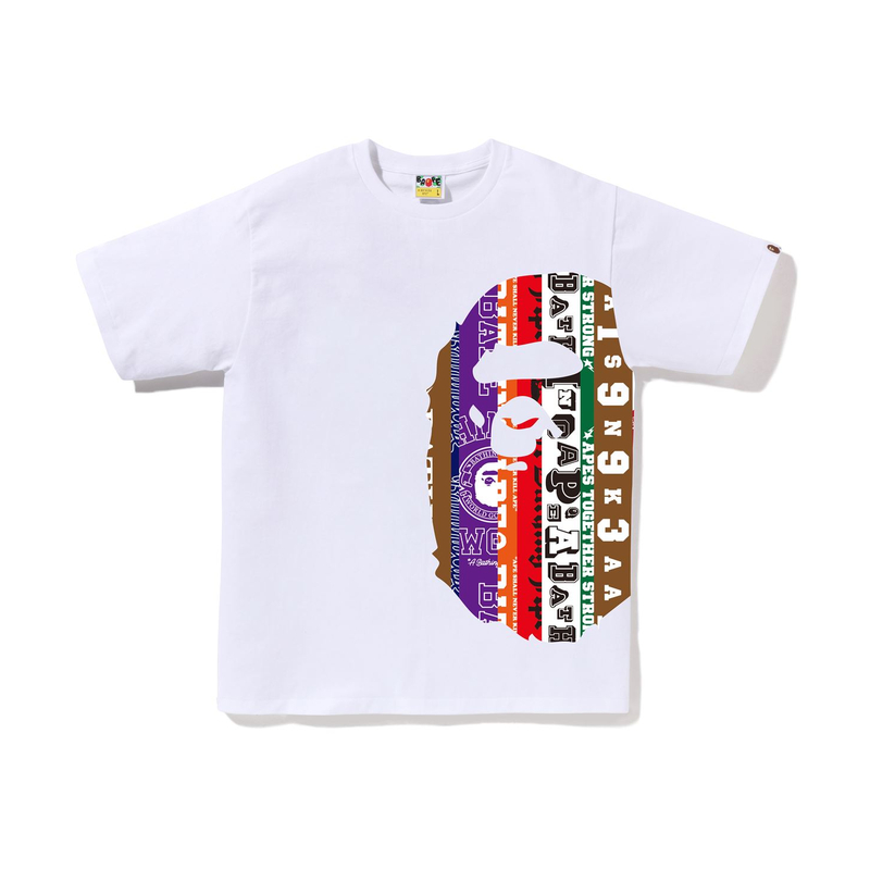 Футболка хлопковая с принтом логотипа A BATHING APE, черная — фото 4