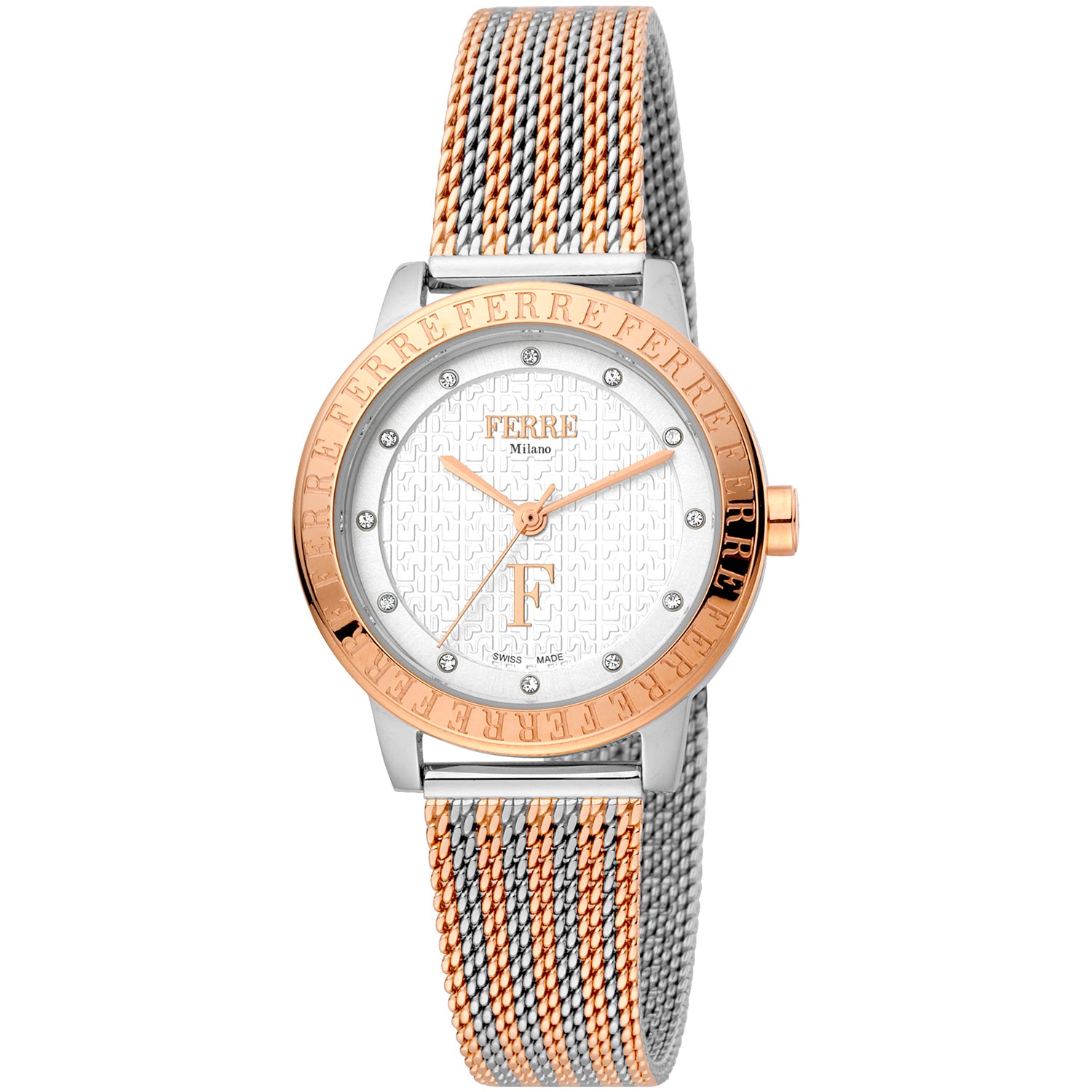 

Женские часы Ferre Milano с белым циферблатом
