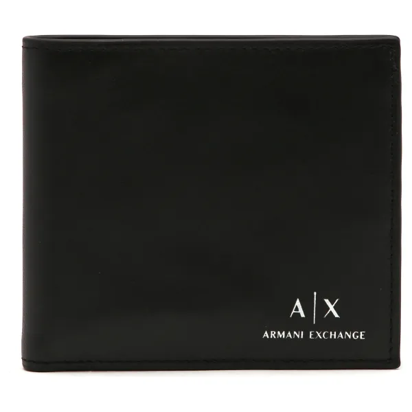 

Кожаный кошелек Armani Exchange, черный