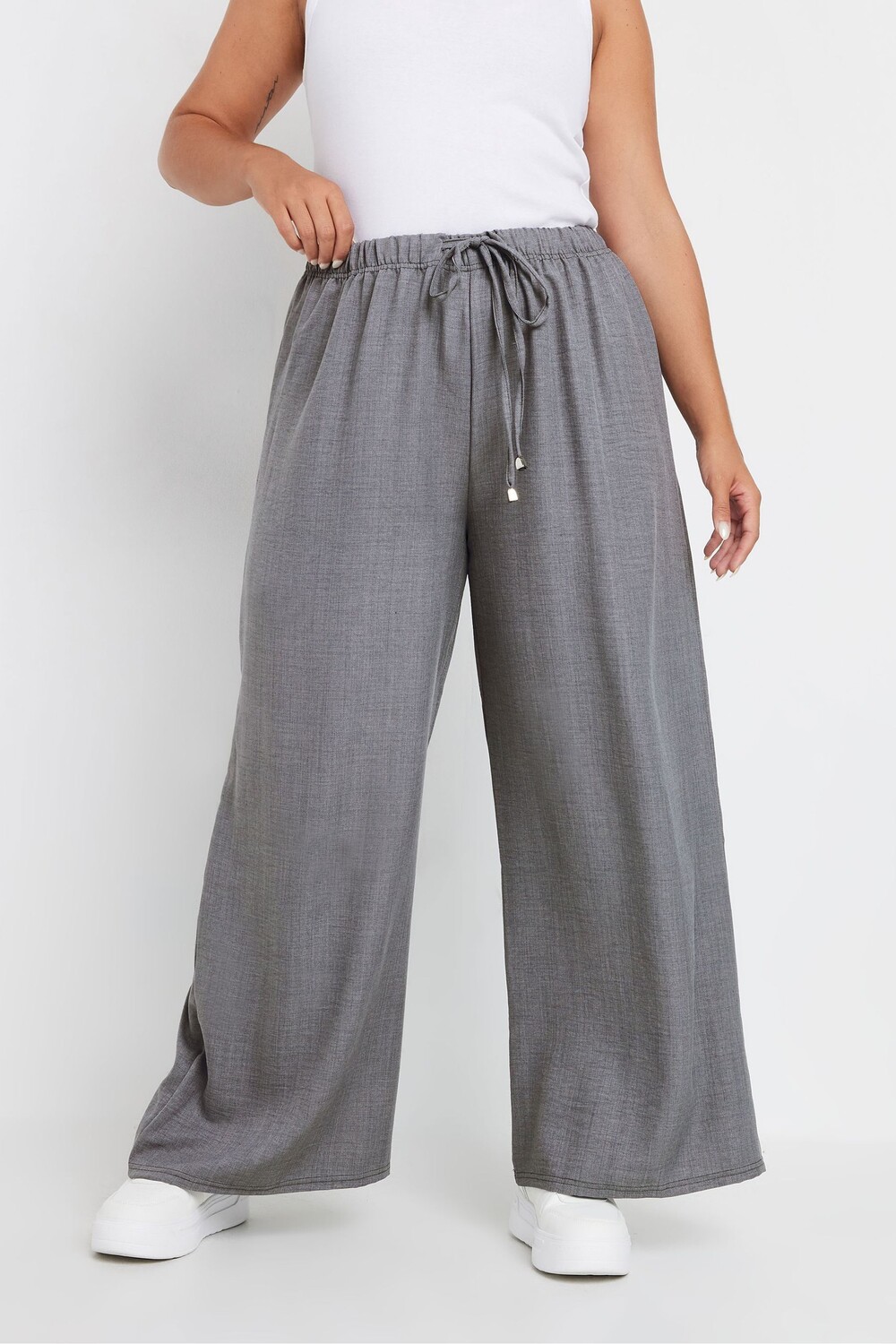 

Льняные брюки Yours Curve, серый