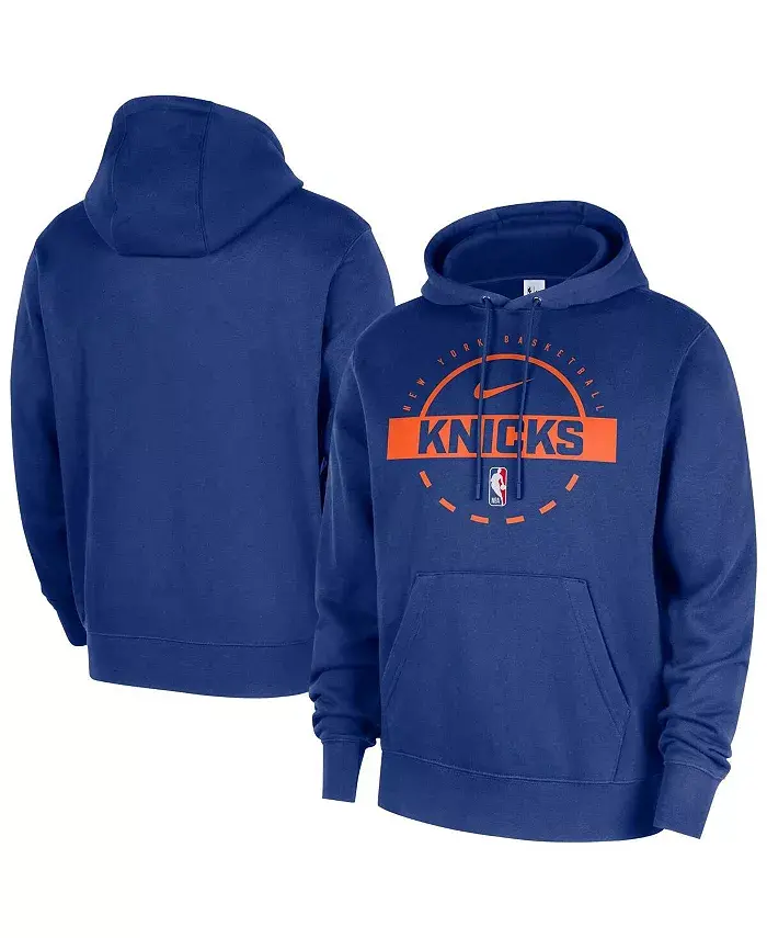 

Мужская синяя толстовка New York Knicks 2025/26 Authentic Practice Club Pullover Hoodie Nike