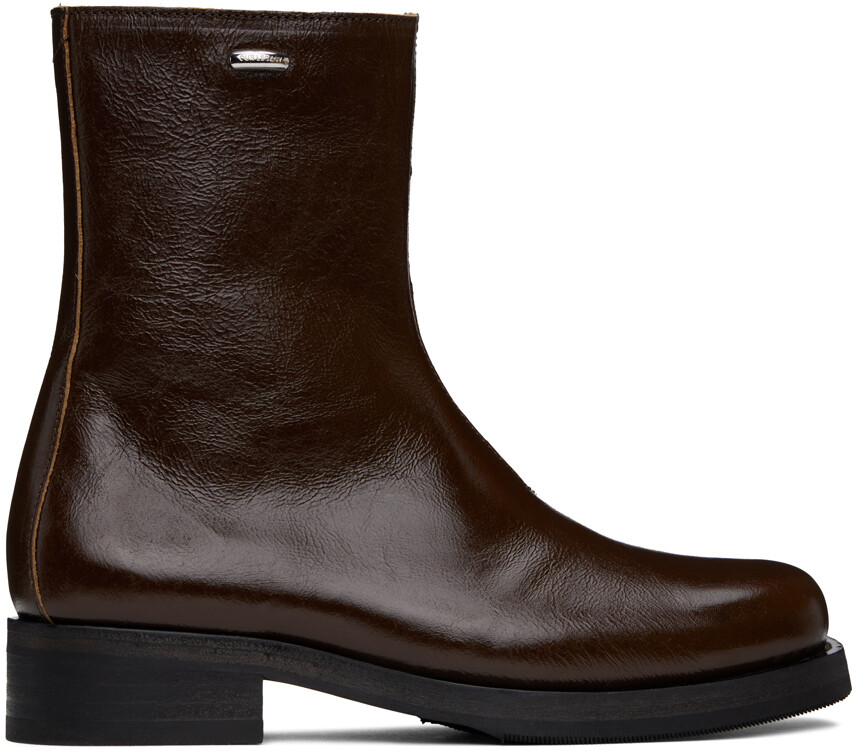 

Коричневые ботинки Camion Our Legacy, цвет Olive leather
