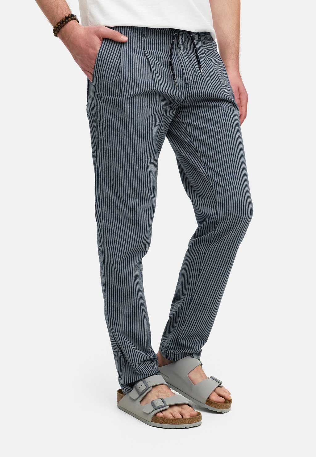 

Брюки INDICODE INDICODE JEANS, сине-серый