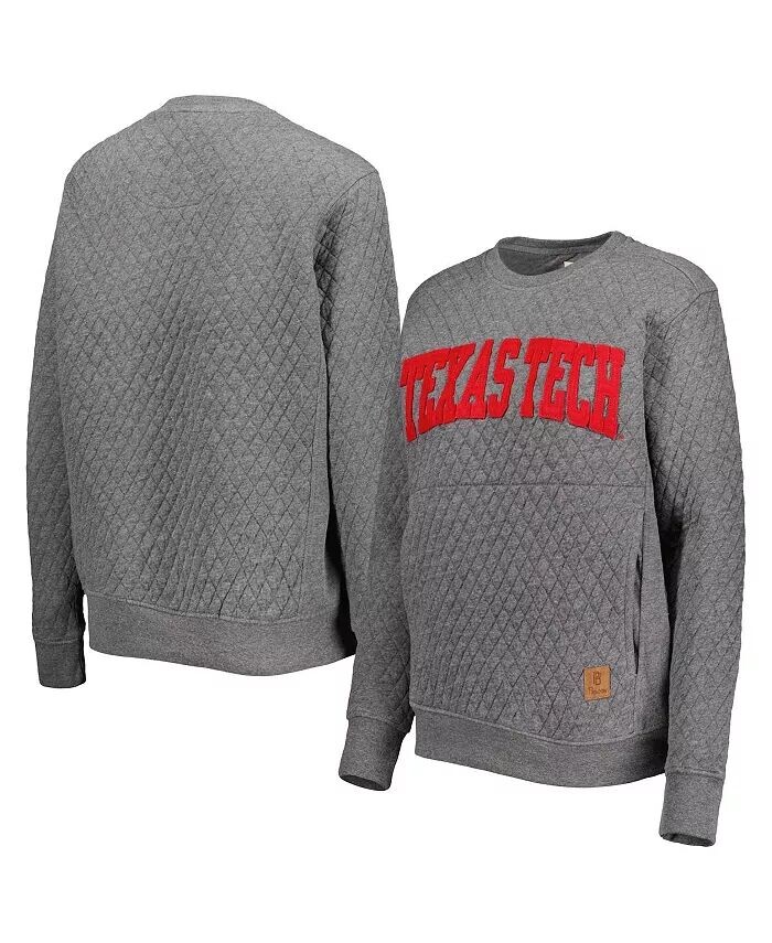 

Женская стеганая толстовка Heather Charcoal Texas Tech Red Raiders Moose Pressbox