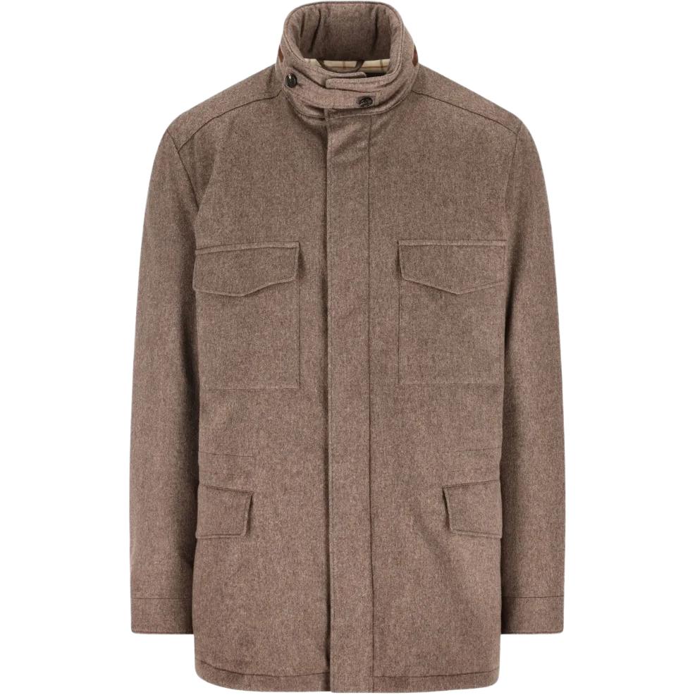 

Куртка с клапанным карманом из кашемира Loro Piana, коричневый