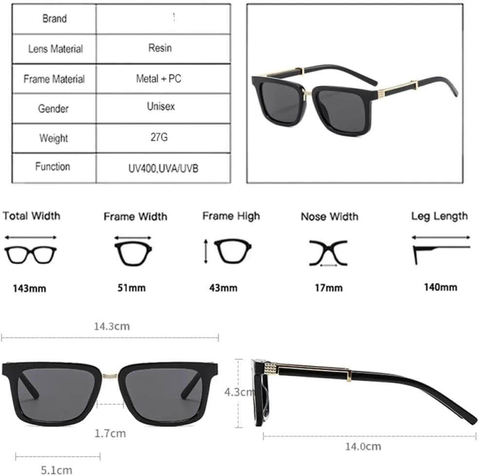 

Мужские солнцезащитные очки ретро, квадратные, двухцветные, градиент, UV400. Женские солнцезащитные очки панк, леопардовый принт. 2027 MTZJH, Leopard Tea Gradient