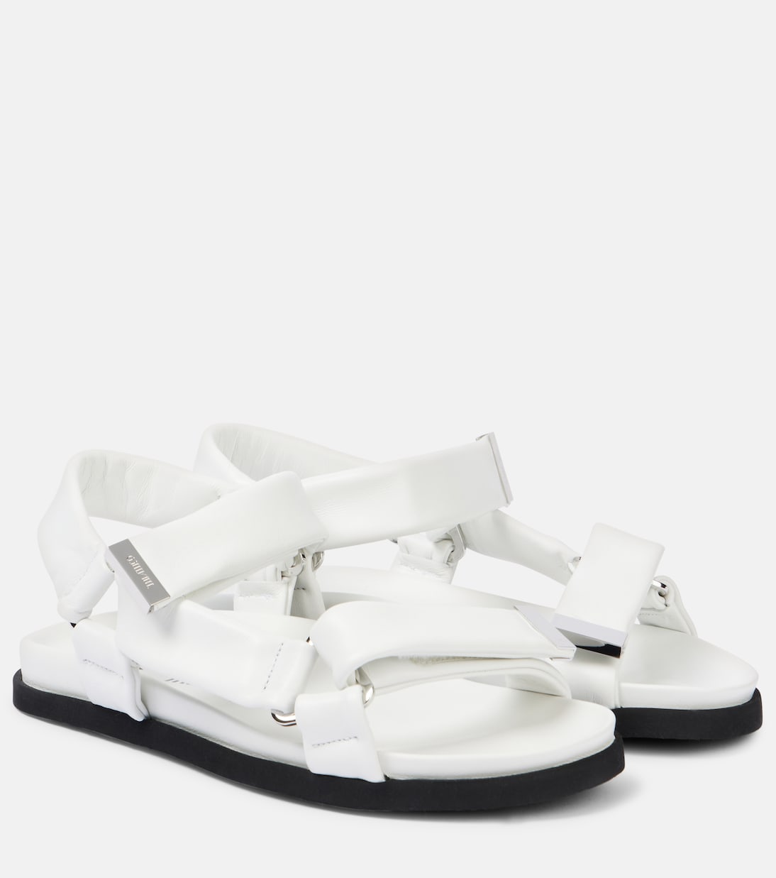 Сандалии Salinas из кожи The Attico, белый