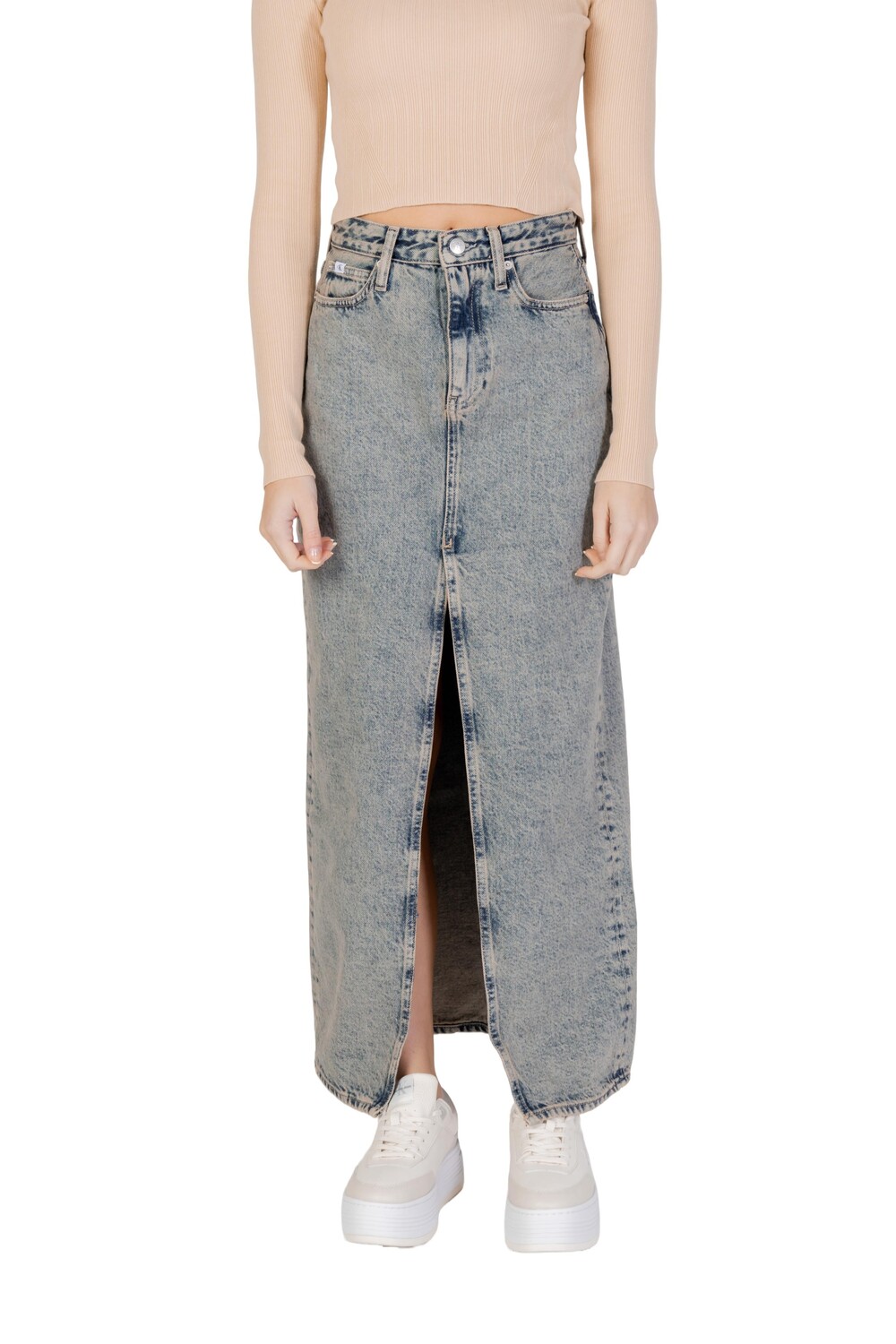 

Юбка Calvin Klein Jeans джинсовая макси, серый