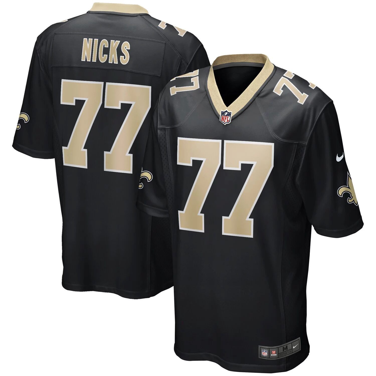 

Мужская черная майка игрока пенсионера Carl Nicks New Orleans Saints Game Nike, Черный, Мужская черная майка игрока пенсионера Carl Nicks New Orleans Saints Game Nike