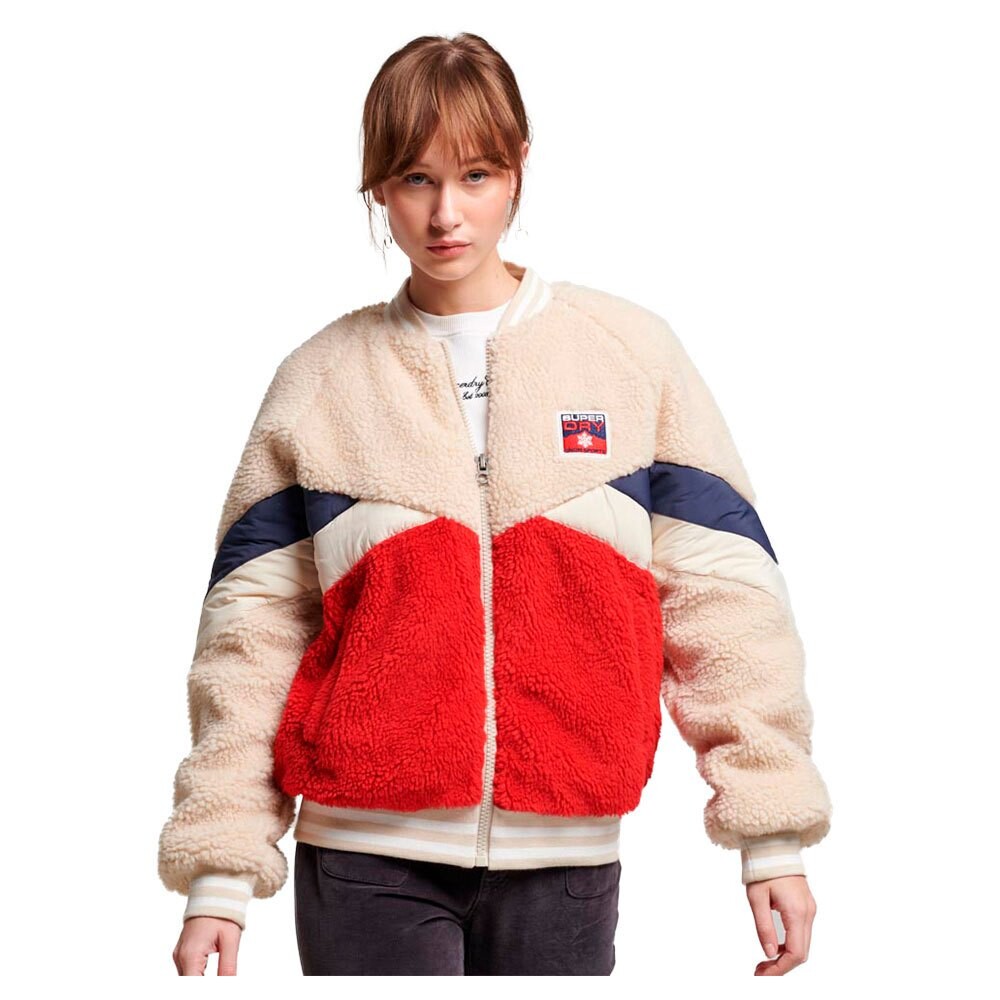 

Куртка Superdry Retro Sherpa, красный