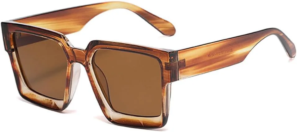 

Солнцезащитные очки UV400 с градиентной расцветкой «панк-конфета» для женщин и мужчин, для бега и занятий спортом на открытом воздухе UYPTK, C4brownflower-brown