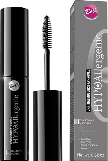 

Тушь для ресниц черная, 9 г Bell, HypoAllergenic Thickening Mascara