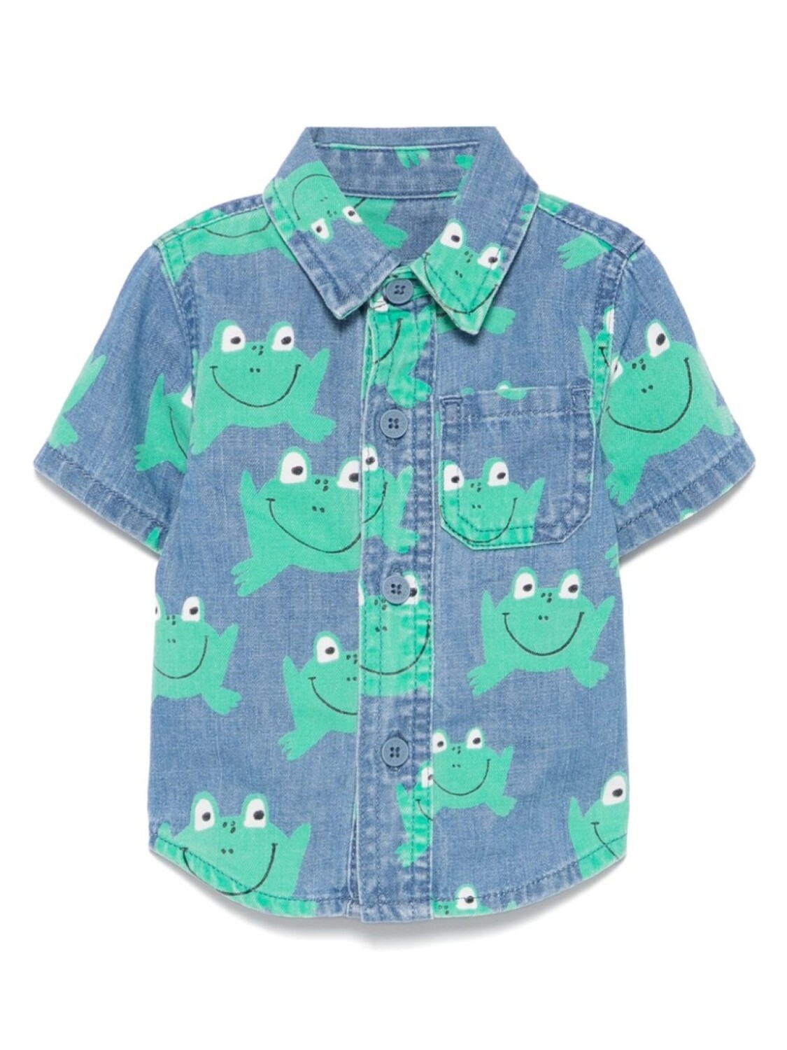 

Stella McCartney Kids рубашка с принтом, синий