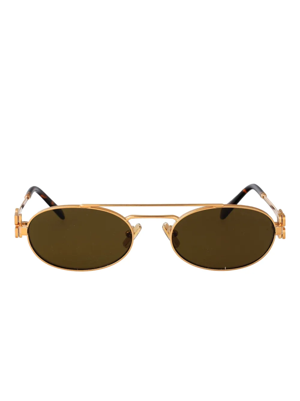 

Солнцезащитные очки в овальной оправе Miu Miu Eyewear, золотой