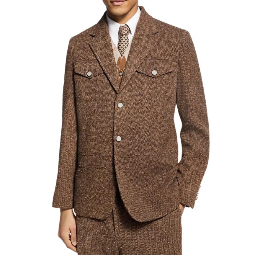 Укороченная рабочая куртка Tailored Workwear LOUIS VUITTON, Umber — фото 3