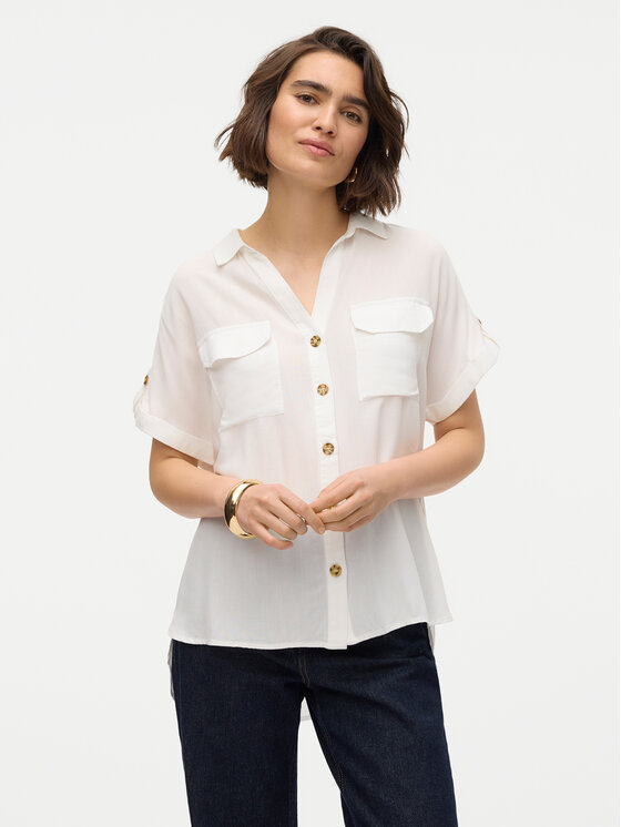 

Рубашка обычного кроя Bumpy 10310139 Vero Moda, белый