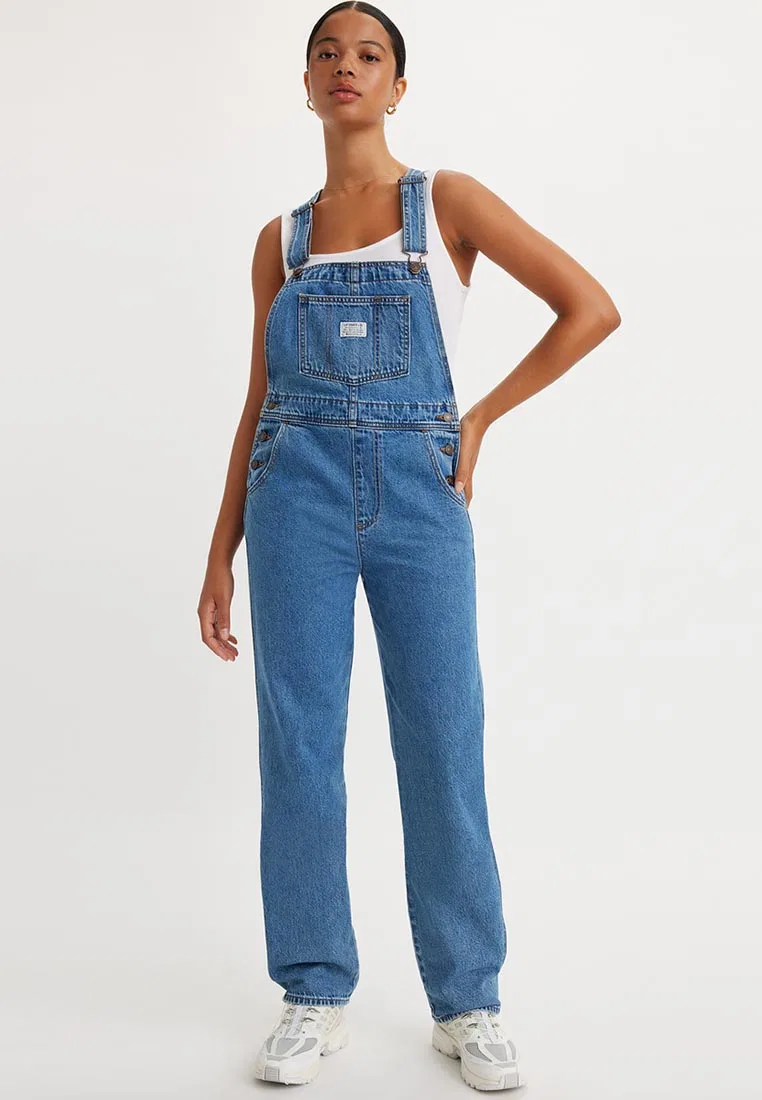 Комбинезон джинсовый винтажный женский, Levi's, синий — фото 2