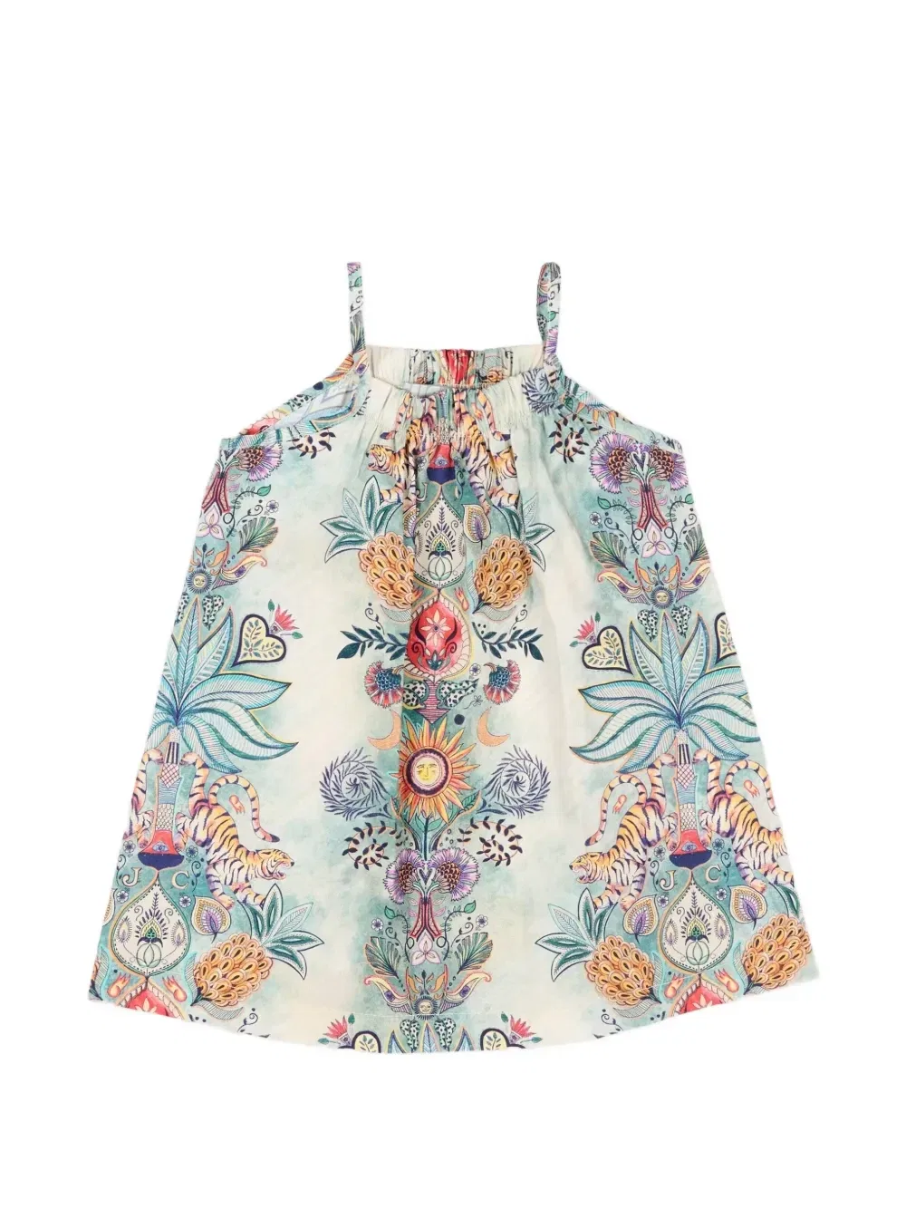 Платье с принтом Just Cavalli Kids, бежевый