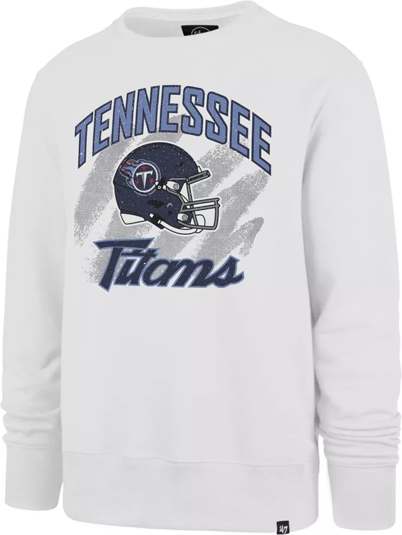 

Мужской белый свитшот с круглым вырезом '47 Tennessee Titans Shader