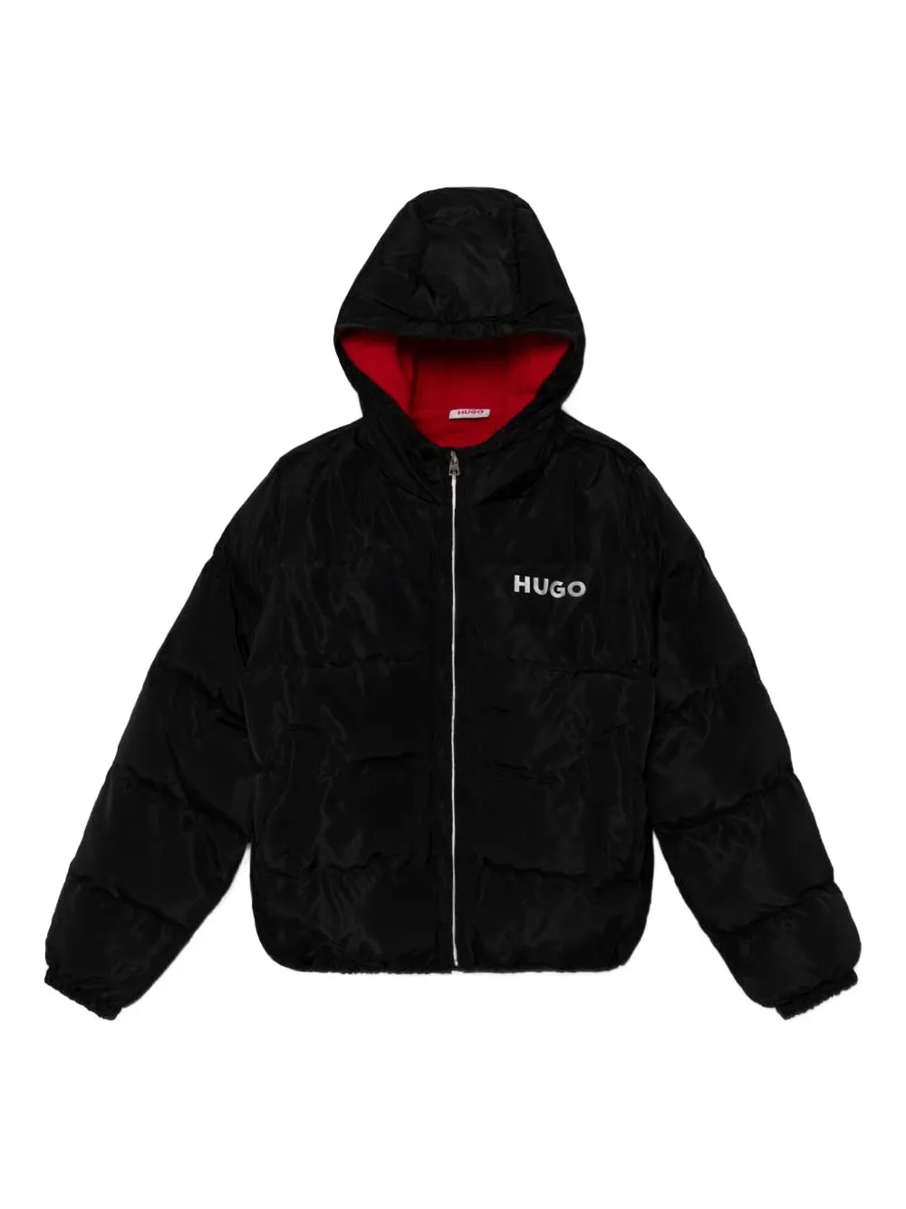 

Пуховик с капюшоном HUGO, черный