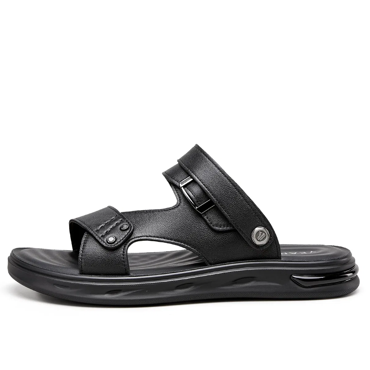 Пляжные сандалии из овчины YEARCON Black