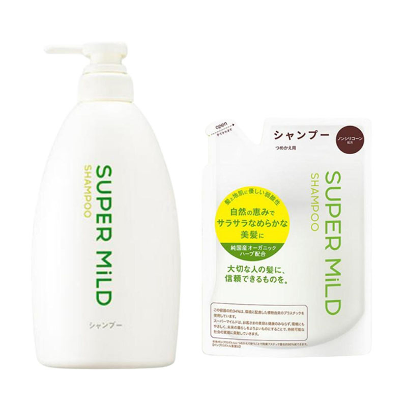 

Super Mild Green Field ароматный шампунь увлажняющий очищающий травяной 580мл+220мл+400мл