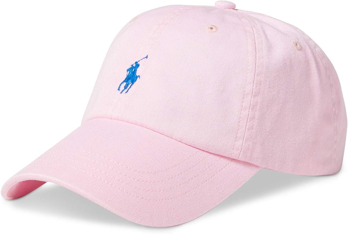 

Polo Ralph Lauren мужская бейсболка из хлопчатобумажного чино, Blue,Pink