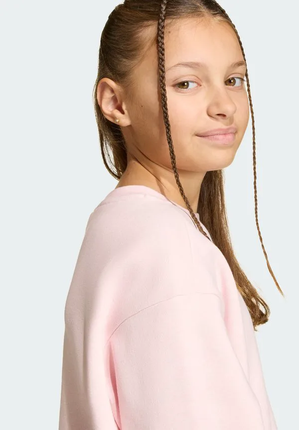 Толстовка свободного кроя с круглым вырезом Adidas Originals, Sandy Pink Mel — фото 3