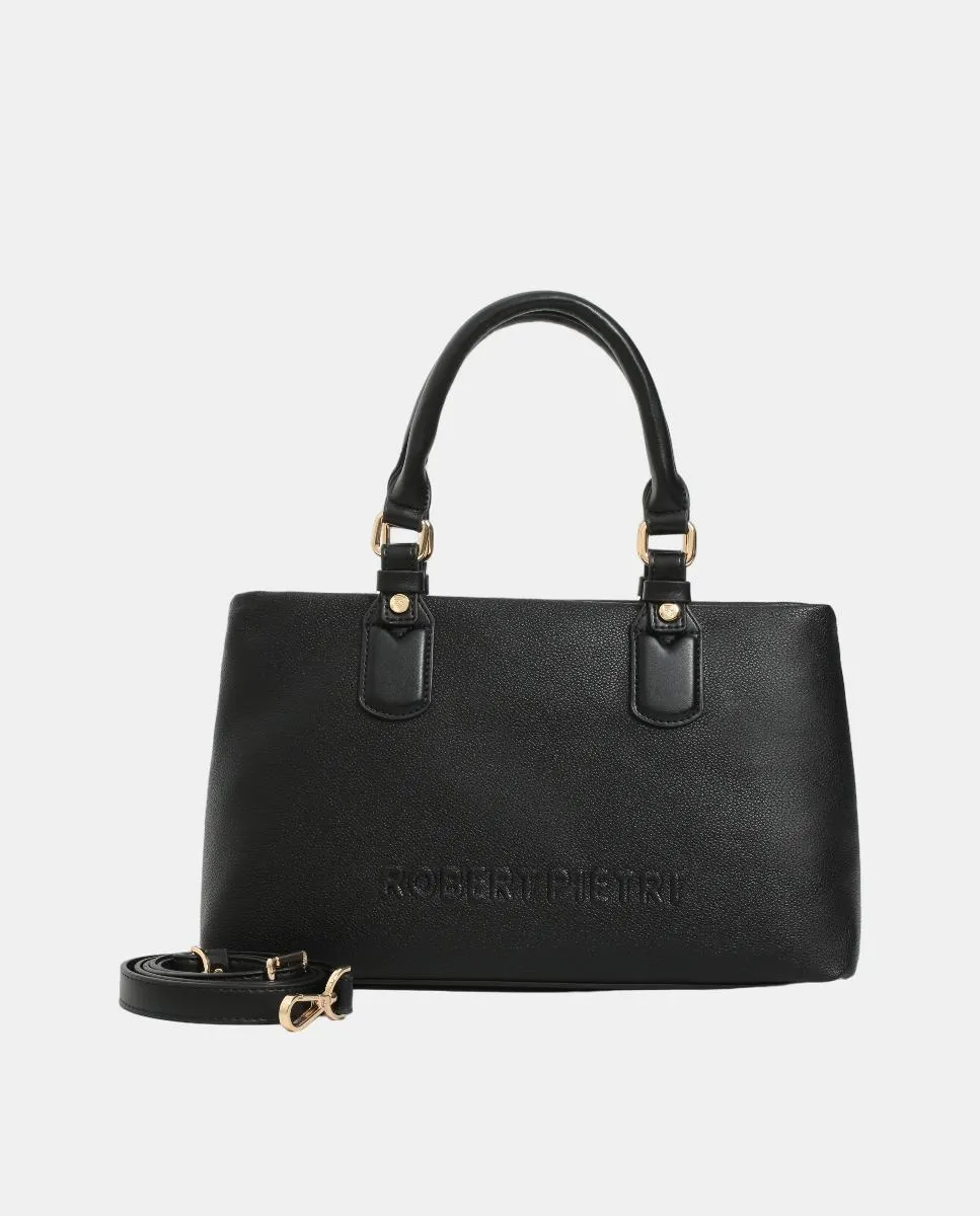 

Сумка-шоппер из искусственной кожи на молнии Robert Pietri, черный