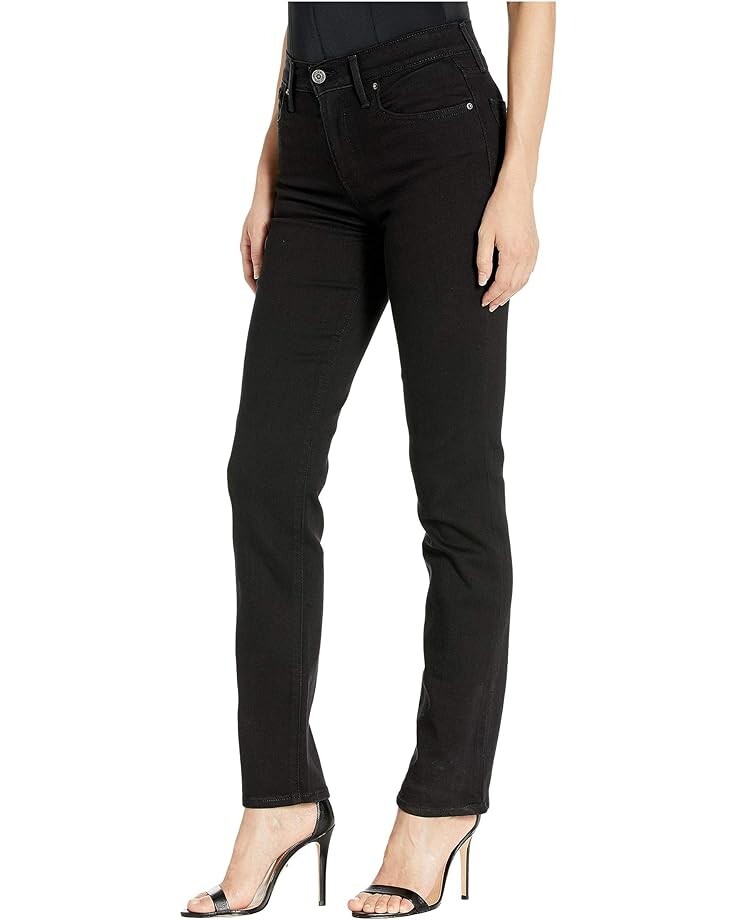 Джинсы Levi's Womens 724 High-Rise Straight, цвет Soft Black — фото 2