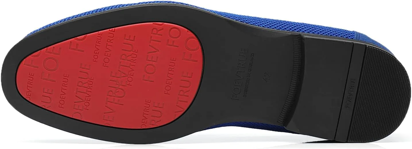 

Мужские лоферы туфли-слипоны для вождения, для вечернего костюма и смокинга FOEVTRUE, синий