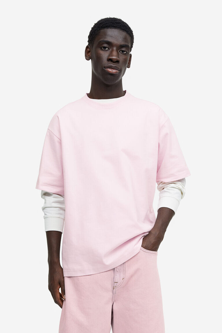 

Свободная футболка H&M, розовый