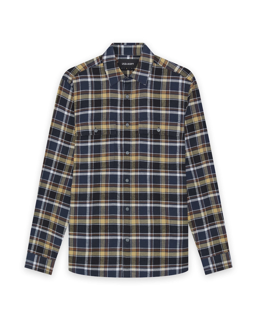 

Рубашка на пуговицах классического кроя Lyle & Scott, Night Blue/Dark Blue