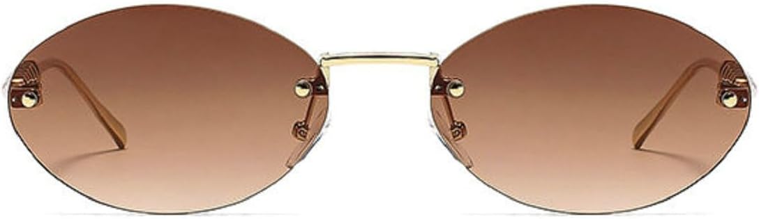 

Солнцезащитные очки Melrose в маленькой оправе, овальные, в стиле панк, для женщин, роскошные винтажные очки для вождения, модные ретро-очки, защита от ультрафиолета UV400 s079, Tea C6