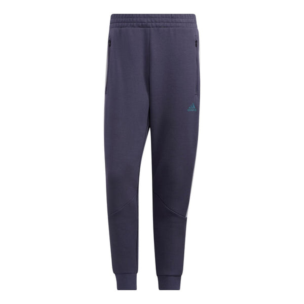 

Спортивные штаны Men's adidas St Blok Knpnt Logo Printing Elastic Waistband Bundle Feet Sports Pants/Trousers/Joggers Blue, синий