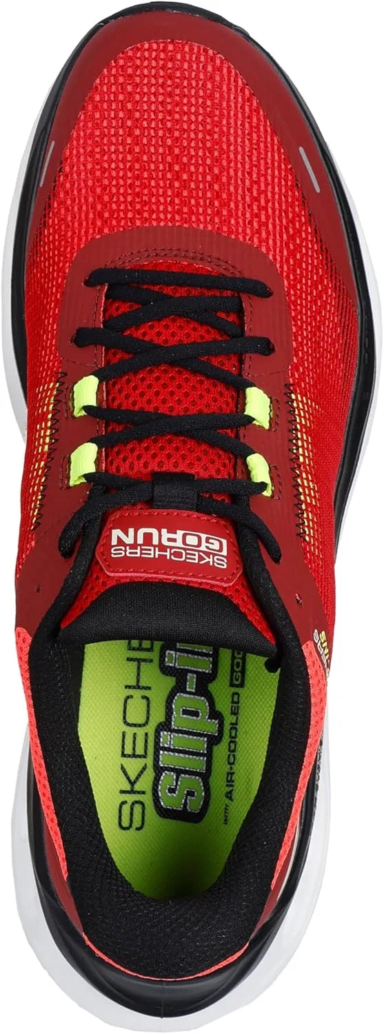 Мужские кроссовки Skechers Max Cushioning Glide-step, Red Black — фото 3
