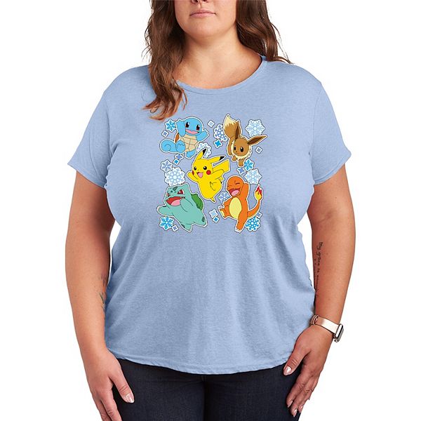 

Футболка с принтом Pokemon, зимние наклейки, короткий рукав, Plus size Licensed Character, Heather Chambray Blue, Синий, Футболка с принтом Pokemon, зимние наклейки, короткий рукав, Plus size Licensed Character, Heather Chambray Blue